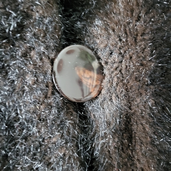 Furrocious by princess garment brown faux fur coat button closure Size M - Picture 7 of 10